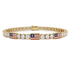 Diamond Tennis Bracelet with United States Flag no. 1 image 1