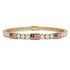 Diamond Tennis Bracelet with United States Flag no. 1