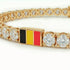 Diamond Tennis Bracelet with Belgium Flag no. 1