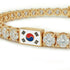 Diamond Tennis Bracelet with South Korea Flag no. 1 image 4