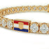 Diamond Tennis Bracelet with Croatia Flag no. 1