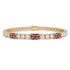 Diamond Tennis Bracelet with United Kingdom Flag no. 1 image 1