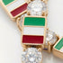 Diamond Tennis Bracelet with Italy Flag no. 1