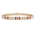 Diamond Tennis Bracelet with Canada Flag no. 1