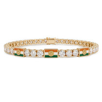 Diamond Tennis Bracelet with India Flag no. 1 image 1
