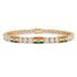Diamond Tennis Bracelet with India Flag no. 1