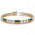 Diamond Tennis Bracelet with Ukraine Flag no. 1