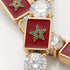 Diamond Tennis Bracelet with Morocco Flag no. 1