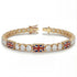 Diamond Tennis Bracelet with United Kingdom Flag no. 1 image 2