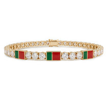 Diamond Tennis Bracelet with Portugal Flag no. 1 image 1
