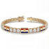 Diamond Tennis Bracelet with Croatia Flag no. 1