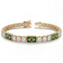 Diamond Tennis Bracelet with Brazil Flag no. 1