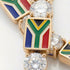 Diamond Tennis Bracelet with South Africa Flag no. 1 image 3