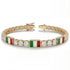 Diamond Tennis Bracelet with Italy Flag no. 1