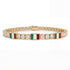 Diamond Tennis Bracelet with Mexico Flag no. 1