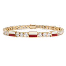 Diamond Tennis Bracelet with Poland Flag no. 1 image 1