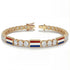 Diamond Tennis Bracelet with Netherlands Flag no. 1