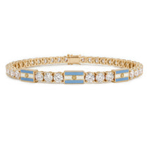 Diamond Tennis Bracelet with Argentina Flag no. 1 image 1
