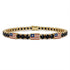 Black Diamond Tennis Bracelet with United States Flag no. 7