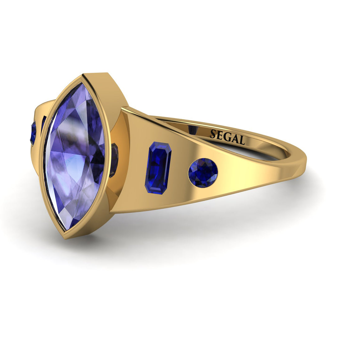 Marquise Bezel Tanzanite Ring - Juliana No. 213