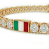 Diamond Tennis Bracelet with Italy Flag no. 1