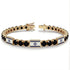 Black Diamond Tennis Bracelet with Israeli Flag no. 7