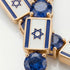 Sapphire Tennis Bracelet with Israeli Flag no. 13