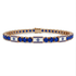 Sapphire Tennis Bracelet with Israeli Flag no. 14 image 1