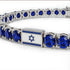 Sapphire Tennis Bracelet with Israeli Flag no. 15 image 2
