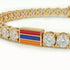 Diamond Tennis Bracelet with Armenia Flag no. 1