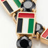 Black Diamond Tennis Bracelet with United Arab Emirates Flag no. 7 image 3