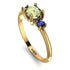 Classic Three Stone Peridot Engagement Ring - Valentina No. 713 image 2