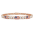 Diamond Tennis Bracelet with United States Flag no. 2 image 1