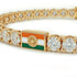 Diamond Tennis Bracelet with India Flag no. 1