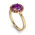 1ct Round Amethyst Engagement Ring - Natalia No. 310 image 3