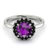 1ct Round Amethyst Engagement Ring - Natalia No. 309