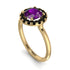 1ct Round Amethyst Engagement Ring - Natalia No. 307
