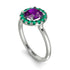 1ct Round Amethyst Engagement Ring - Natalia No. 306 image 3