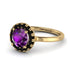 1ct Round Amethyst Engagement Ring - Natalia No. 307