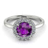 1ct Round Amethyst Engagement Ring - Natalia No. 303 image 2