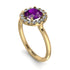 1ct Round Amethyst Engagement Ring - Natalia No. 301