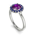 1ct Round Amethyst Engagement Ring - Natalia No. 315