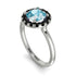 1ct Round Aquamarine Engagement Ring - Natalia No. 409 image 3