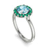 1ct Round Aquamarine Engagement Ring - Natalia No. 406