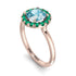 1ct Round Aquamarine Engagement Ring - Natalia No. 405