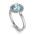 1ct Round Aquamarine Engagement Ring - Natalia No. 403 image 3