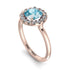 1ct Round Aquamarine Engagement Ring - Natalia No. 402