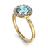 1ct Round Aquamarine Engagement Ring - Natalia No. 401