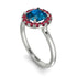 1ct Round Blue Topaz Engagement Ring - Natalia No. 512
