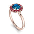 1ct Round Blue Topaz Engagement Ring - Natalia No. 511 image 3